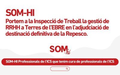 Presentem denúncia a la Inspecció de Treball per l’adjudicació de destinacions a dit a Terres de l’Ebre.