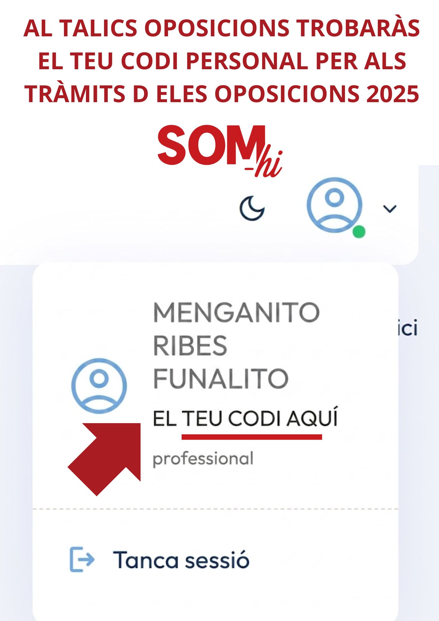 On obtenir el CODI PERSONAL TALICS